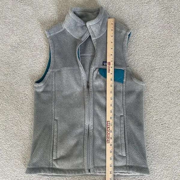 Patagonia Re-Tool Sherpa Fleece Vest Outerwear Gray Blue Women's Size Medium - Image 9