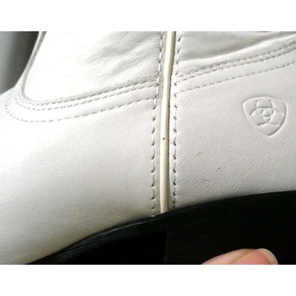 New nwt nib Womens 6.5 Ariat Darlin Boot Western White Leather short pretty - Image 7