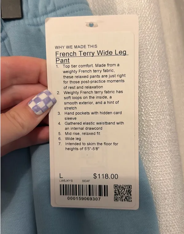 Lululemon French Terry Wide-Leg Pants - Image 2