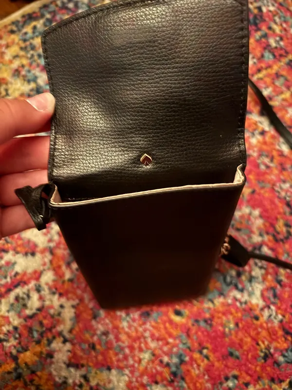 Black Kate Spade Bag Leather Crossbody New York - Image 4