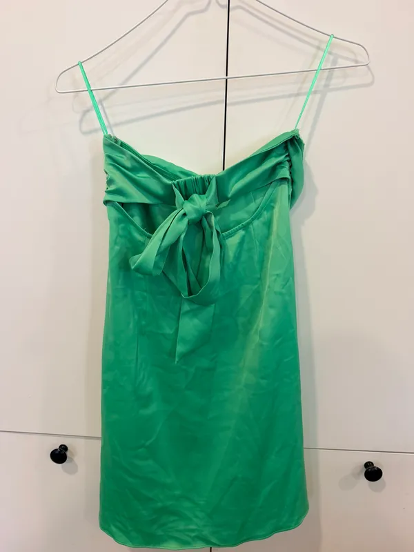 Urban Outfitters Green Strapless Dress - Image 3