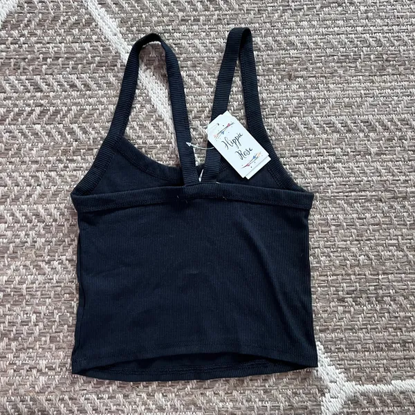 Hippie Rose "Peace" Cropped Tank Sz small - Image 3