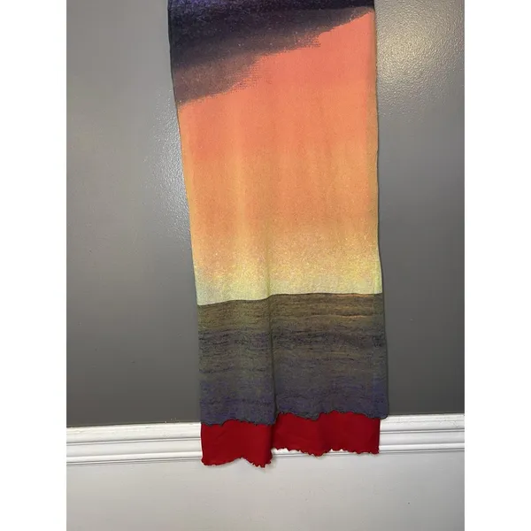 Guess Collection Skirt Womens Medium Multicolor Ombre Knit Maxi Lined Stretch - Image 6