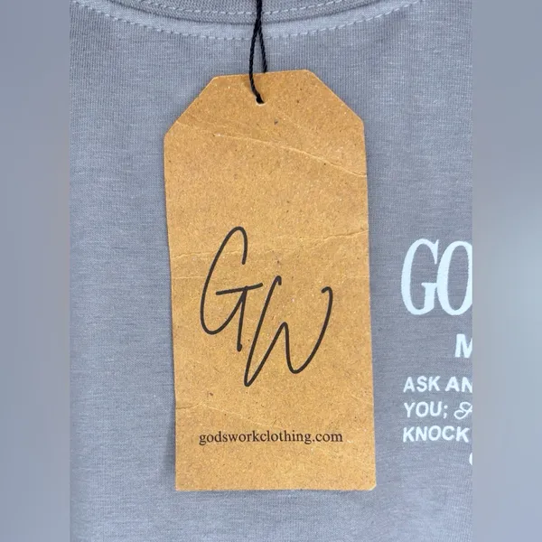 NWT GOD WORK Women’s/Mens Oversized Drop Shoulder Graphic Worship Tee - Image 7