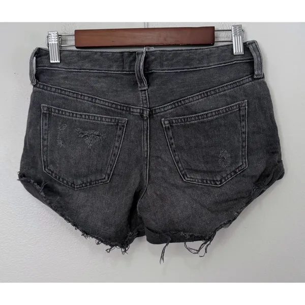 We The Free Free People Romeo Rolled Cuttoff Shorts 100% Cotton Distressed Sz 24 - Image 4