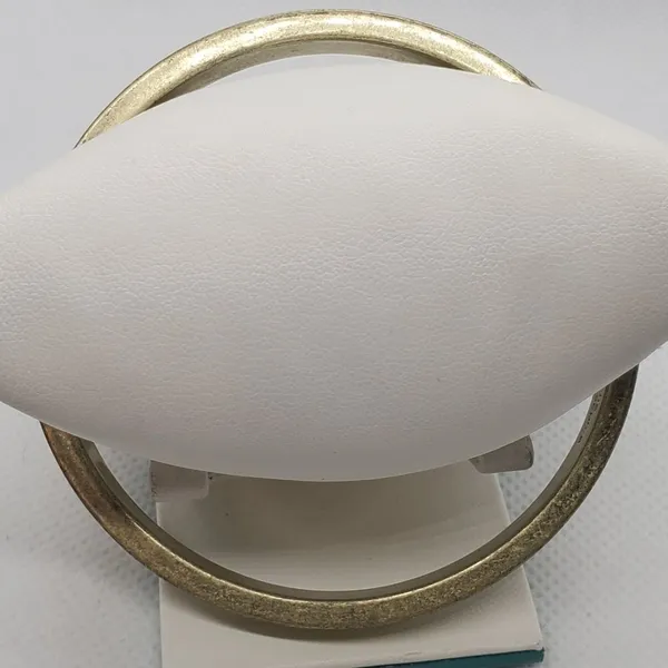 Lia Sophia Cream Rhinestone Bangle Bracelet - Image 4