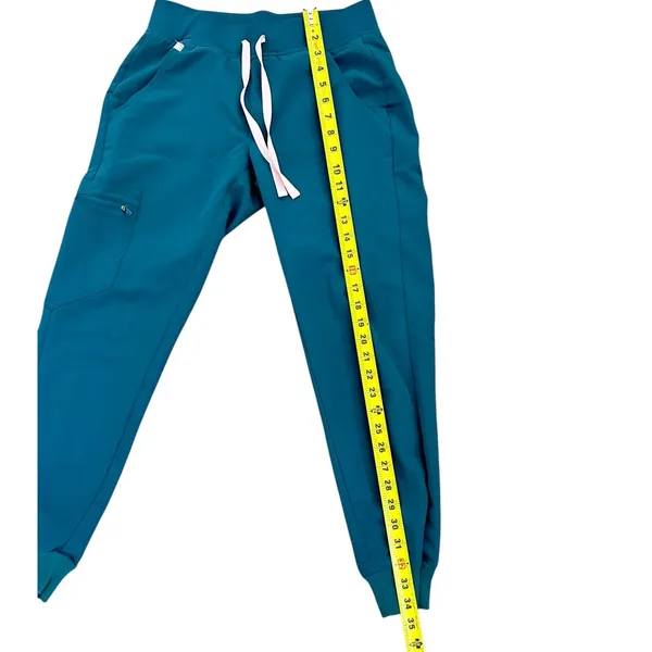 FIGS Zamora High-Rise Jogger Scrub Pant Caribbean Blue size XS/P - Image 5
