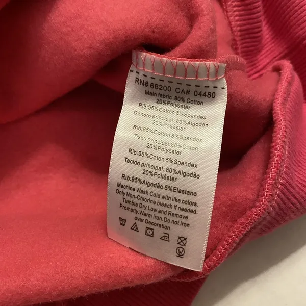 Asics Jacket Womens XS Pink Logo Full Zip Mock Neck Sweatshirt Pockets NWT - Image 5