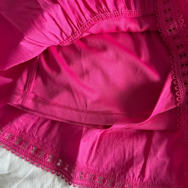 Francesca's Hot Pink Tiered Skort - Image 8