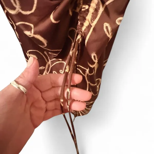 Urban Outfitters Brown Butterfly-Print Midi Slip Dress Sz M - Image 4