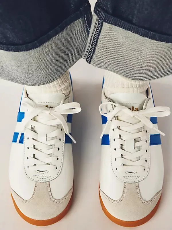 Gola Bullet Pure Sneakers (New - white and blue) - Image 2