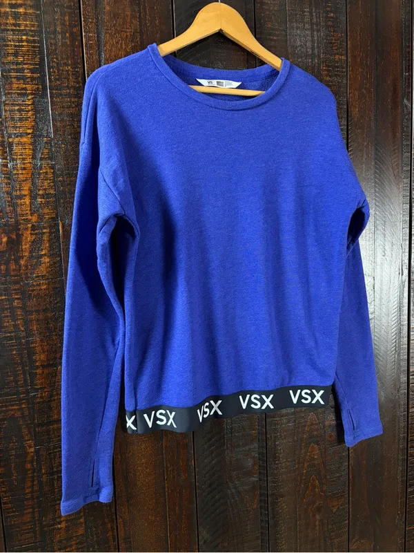 VSX Blue Violet Long-Sleeve Running Sweater Top - Image 2
