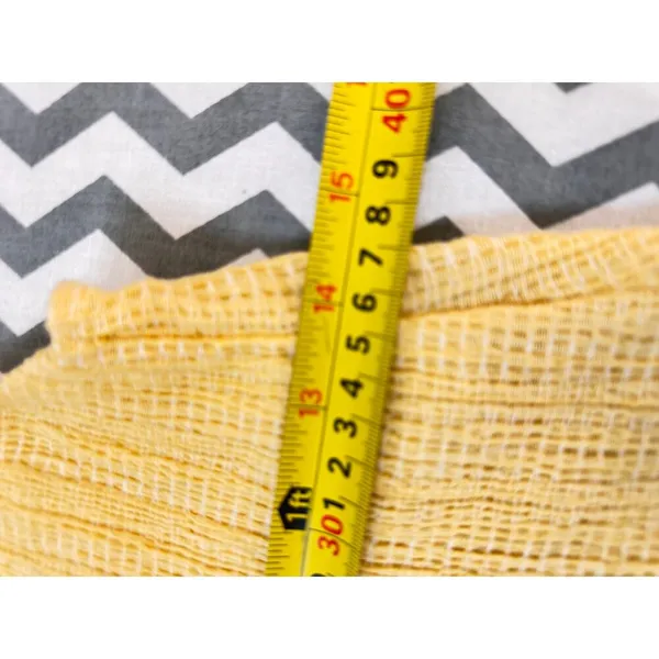 ZARA Yellow Textured Knit Ruffle Hem Midi Dress - Size M - Image 5