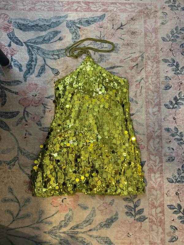 green sequin dress - Image 3