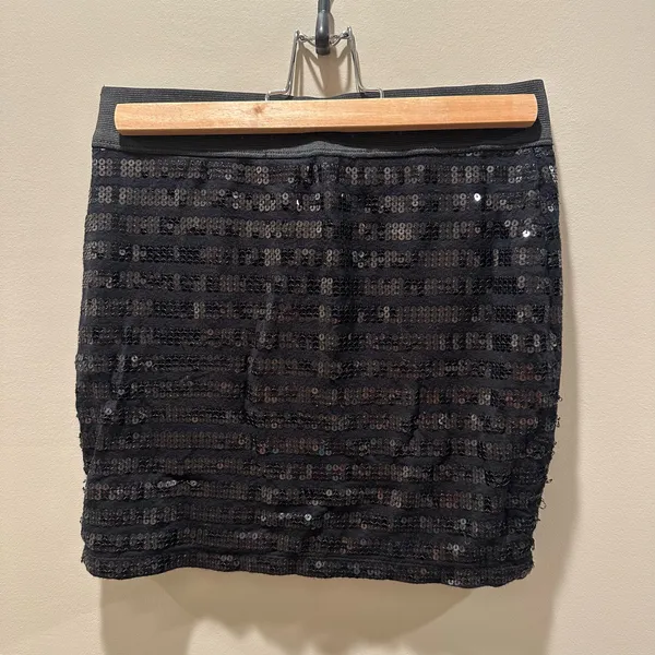 Forever 21 Black Sequin Mini Skirt - Image 5