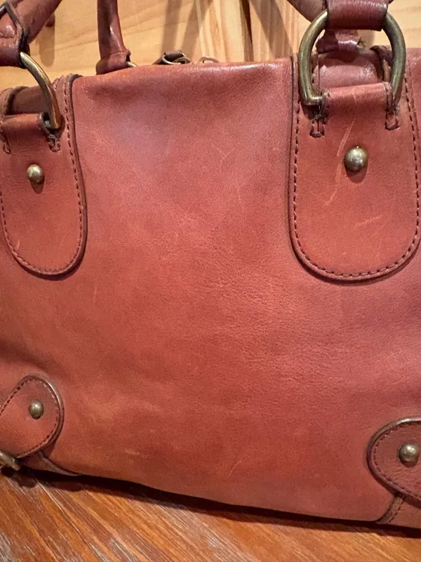 Banana Republic leather bowling-style bag or satchel - Image 3