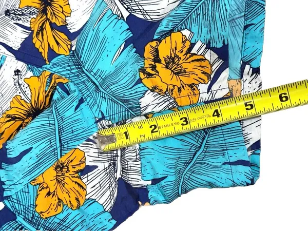 Patagonia Women’s Shorts XS Tropical Floral Blue Nylon Beach Outdoors Baggies - Image 7