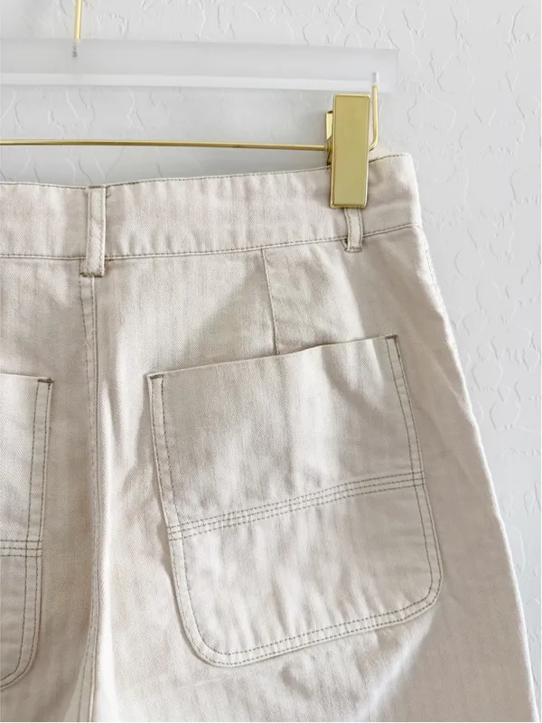 Free People Sunday Skies Wide Leg Pants in Cream Size 4 - Image 9