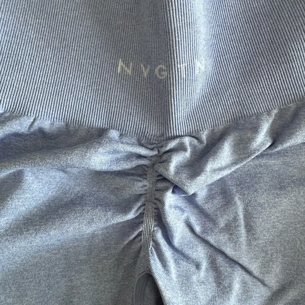 NVGTN Periwinkle Scrunch Seamless Shorts - Image 5