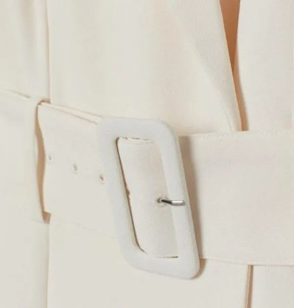 NWT H&M Belted Blazer Jacket Dress Ivory Large - Image 4