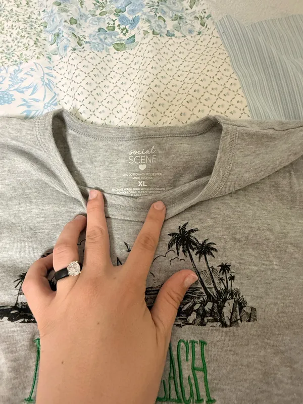 Grey tshirt Gray Size XL - Image 2