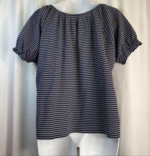 TEXTURE & THREAD PEASANT TOP Medium New - Image 8