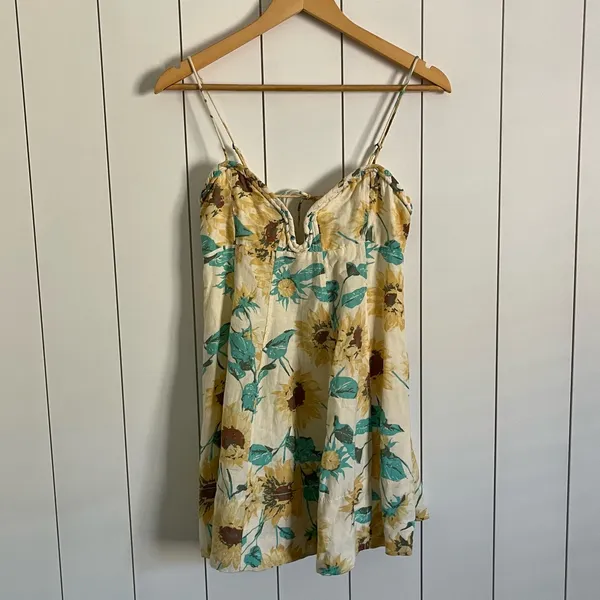 Free People Altura Sunflower Floral Mini Dress - Image 5