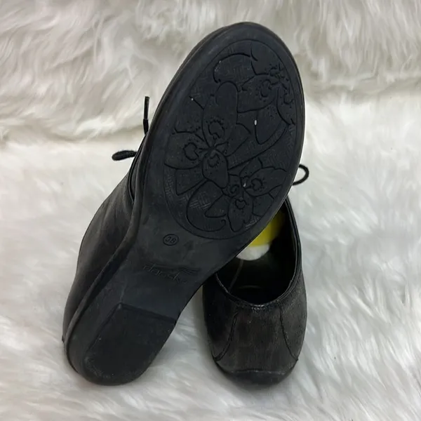 Dansko Black & Brown Leather Animal Print‎ Oxfords Size 38 7/7.5 B35 - Image 9
