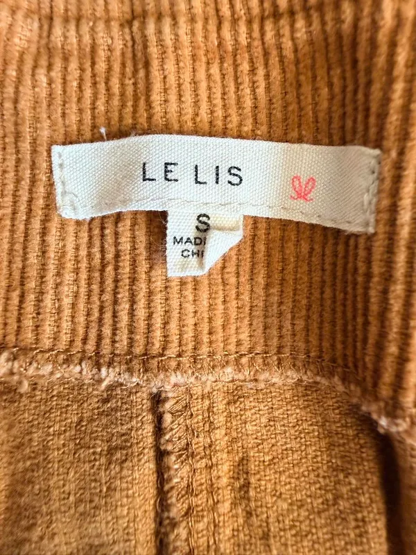 LE LIS Brown Corduroy Pinafore – Small - Image 3