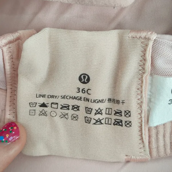 Lululemon Energy Bra High Support Blush Pink 36C - Image 3