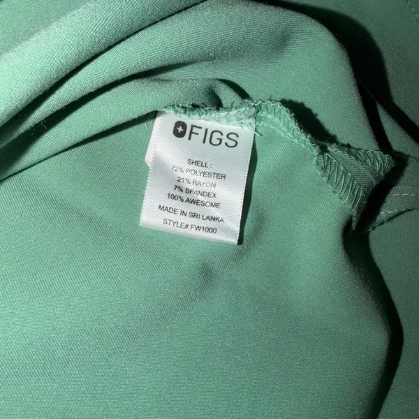 FIGS Casma Scrub Top XS Surgical Green V-Neck Technical Collection Work Nurse - Image 4
