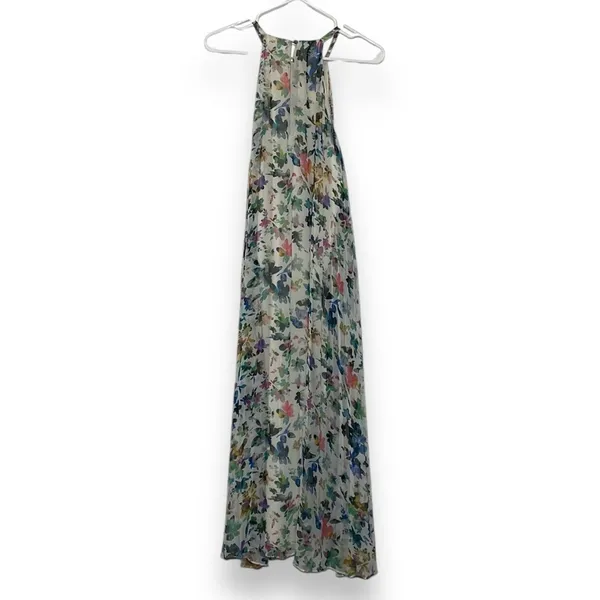 ASTR the Label Floral Halter Maxi Dress Womens 4 Multicolor‎ Excellent Pleated - Image 2