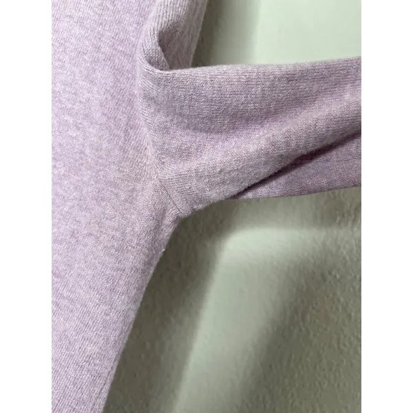 J.Crew Womens Purple Polo Sweater With Cashmere Size S - Image 10