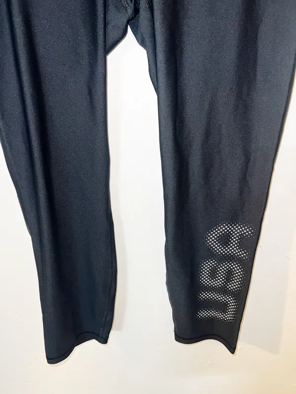 Under Armour Black Capri 24” Leggings with USA Dot Detail - Image 3