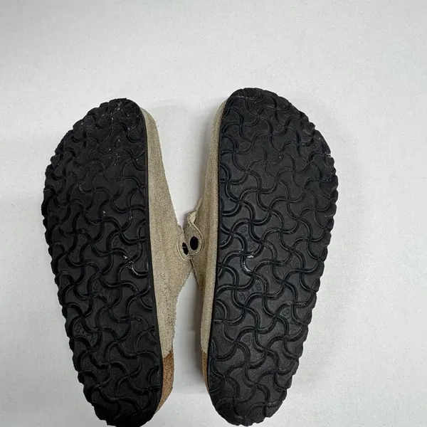 Birkenstock Boston Shearling Suede Leather - Taupe -‎ Size 40. - Image 8