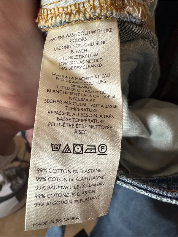 Pilcro Anthropologie Darien 70s Paneled Wide Leg Flare Jeans Size 28 - Image 6