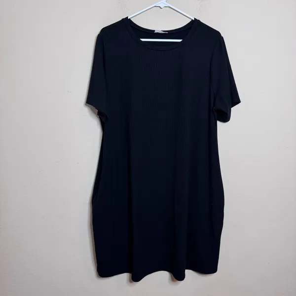 Reformation Ribbed T-Shirt Dress - Image 2