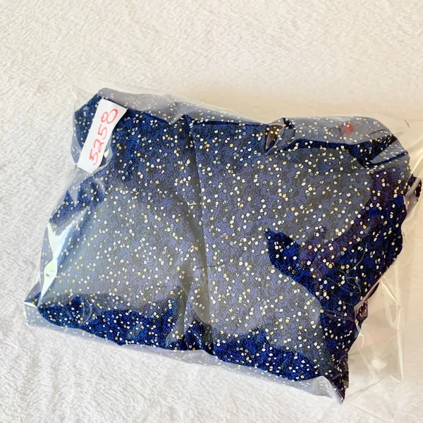 Max Studio Smocked Waist Jumpsuit Womens‎ Size S Blue Floral Ruffle Cap Sleeve - Image 8
