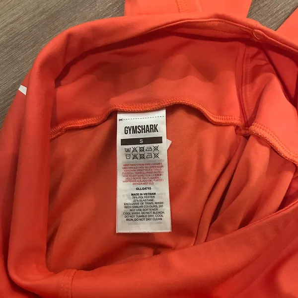 Gymshark Vibrant Coral 7/8 Leggings - Image 3
