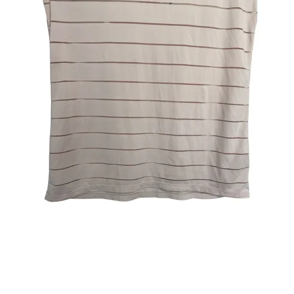 Athleta Pink Striped‎ Mesh Racerback Activewear Tank Top Womens Medium RN 54023 - Image 4
