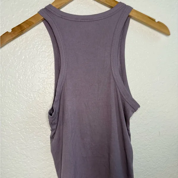 Aritzia Sunday Best Purple Ribbed Tank Top‎ Small S - Image 5