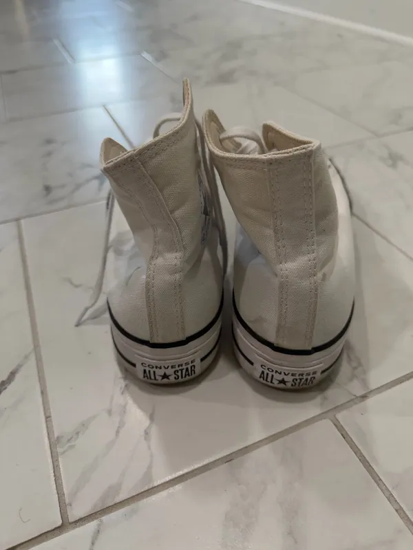 White Platform Converse High-Top - Image 2