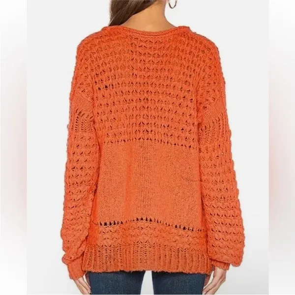 Free People Slouchy V Neck Sweater - Image 2