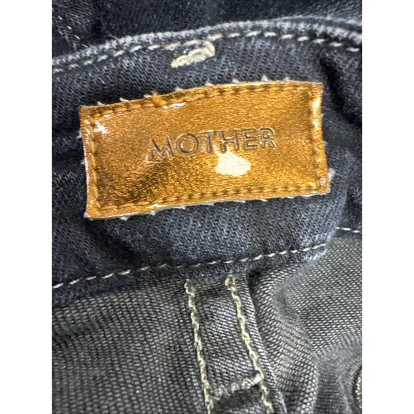 MOTHER High Waisted Looker Jeans Womens 27 Dark Wash Skinny Stretch Designer - Image 15