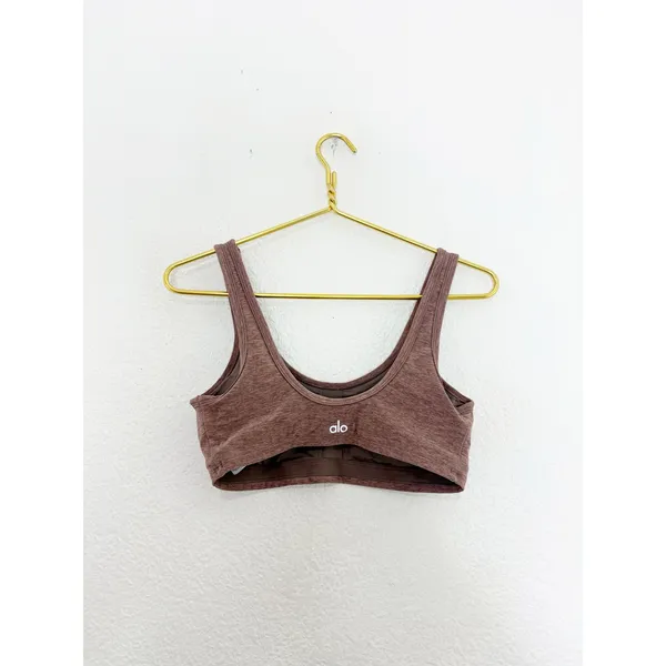 Alo Alosoft Center Stage Bra Size Medium Maeve Pink Sportsbra Workout - Image 12