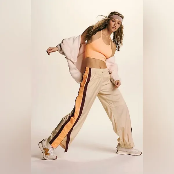 NWT FREE PEOPLE Movement End Zone Pants - Magnolia Combo $98MSRP - Image 3