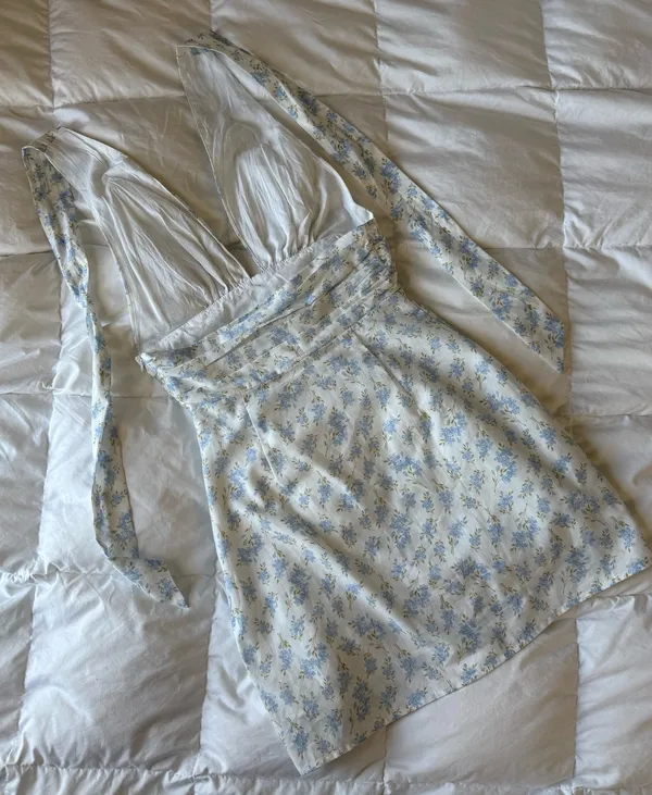 Princess Polly Brantley Floral White Mini Dress Size 4 - Image 8