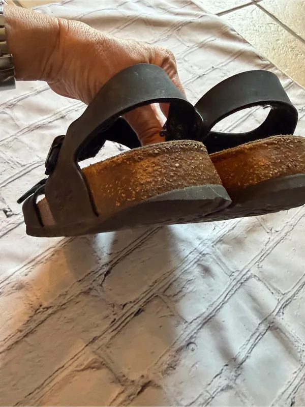 Birki's by Birkenstock "Panama" Ankle Strap Sandals 40 Black Hippie Bohemian - Image 13