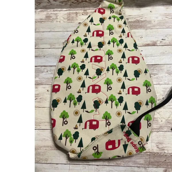 Kavu Rope Bag 20" Cotton Canvas Pattern Cross Body Hiking Travel - Image 2