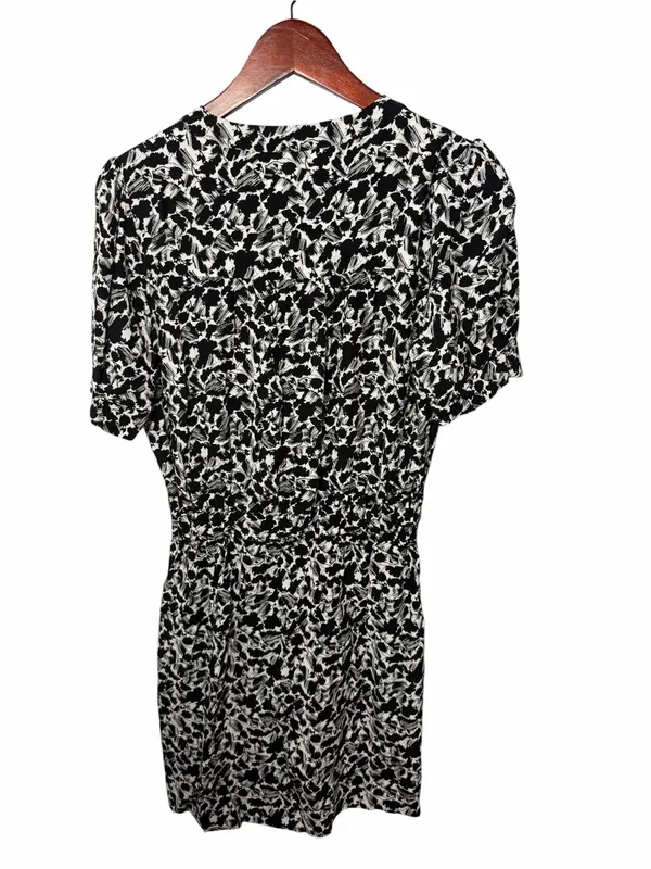 Madewell Black and White Floral Mini Dress - Image 8